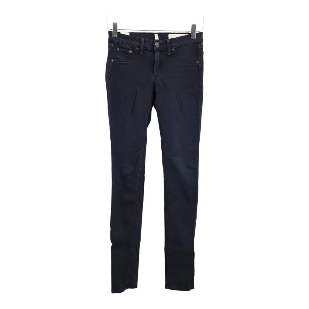 Rag & Bone Legging Skinny Leg Womens Jeans Black Size 24 Denim Pockets Stretchy
